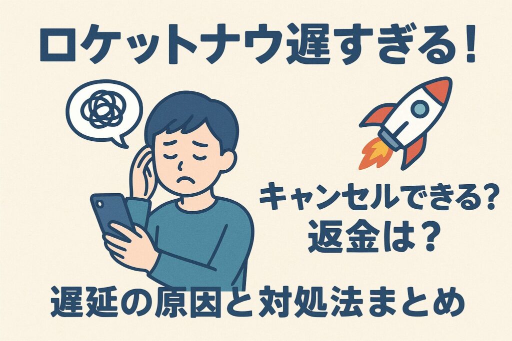 ロケットナウのキャンセルと返金の流れ