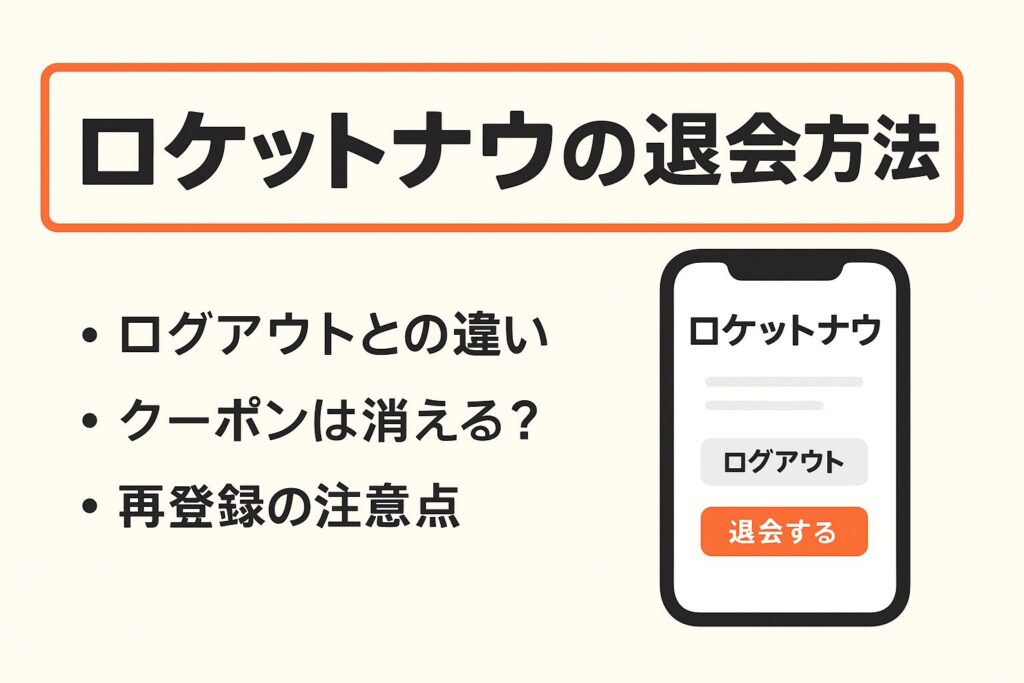 ロケットナウの退会方法を解説する記事のアイキャッチ画像