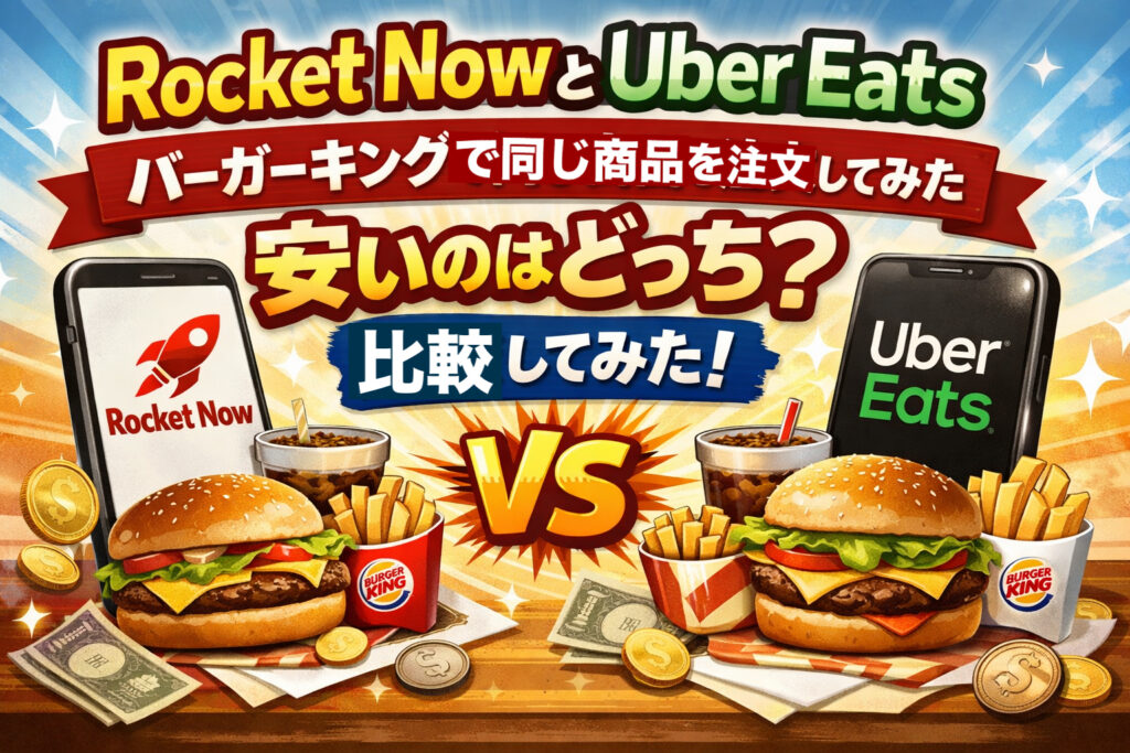 ロケットナウとUber Eatsの比較